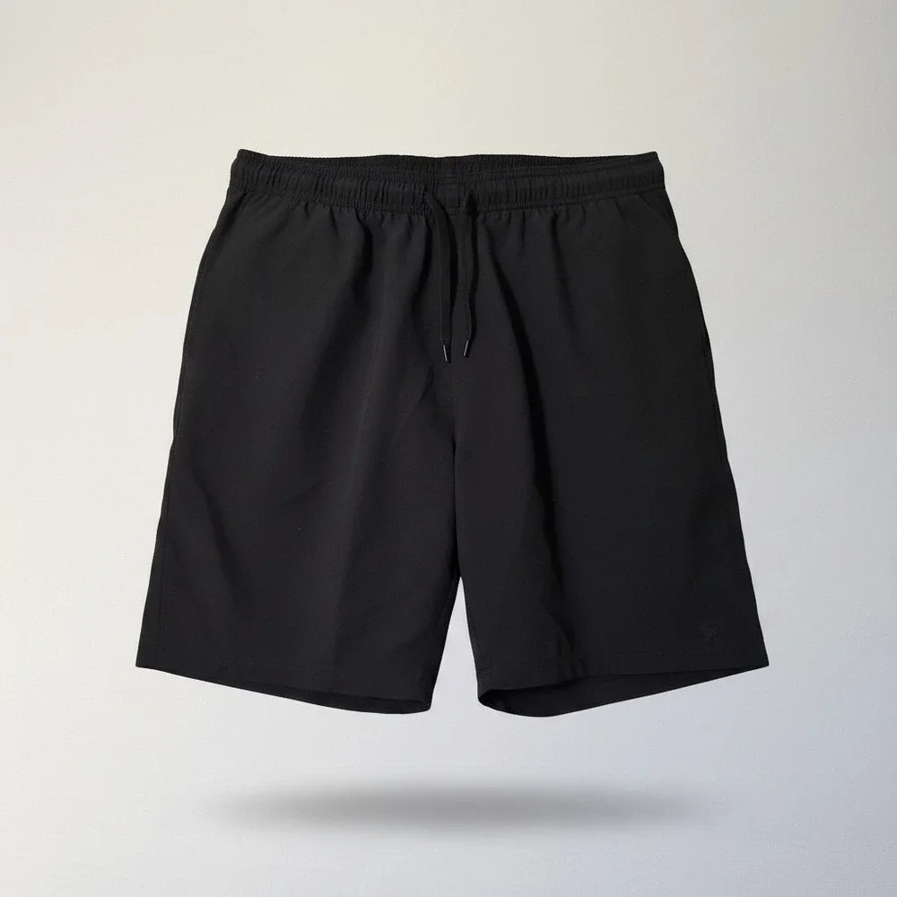 Bad Birdie Golf Shorts Men XXL Black Elastic Waist Drawstring Athletic Active